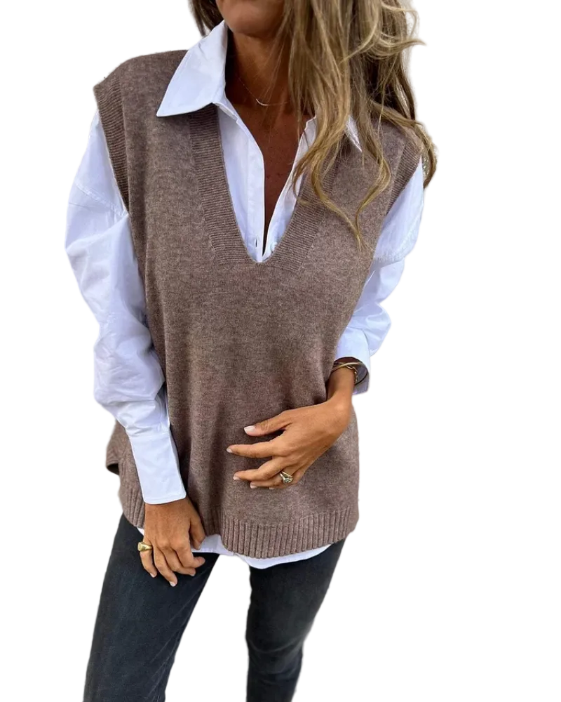 NURIA | CHALECO DE PUNTO CÓMODO