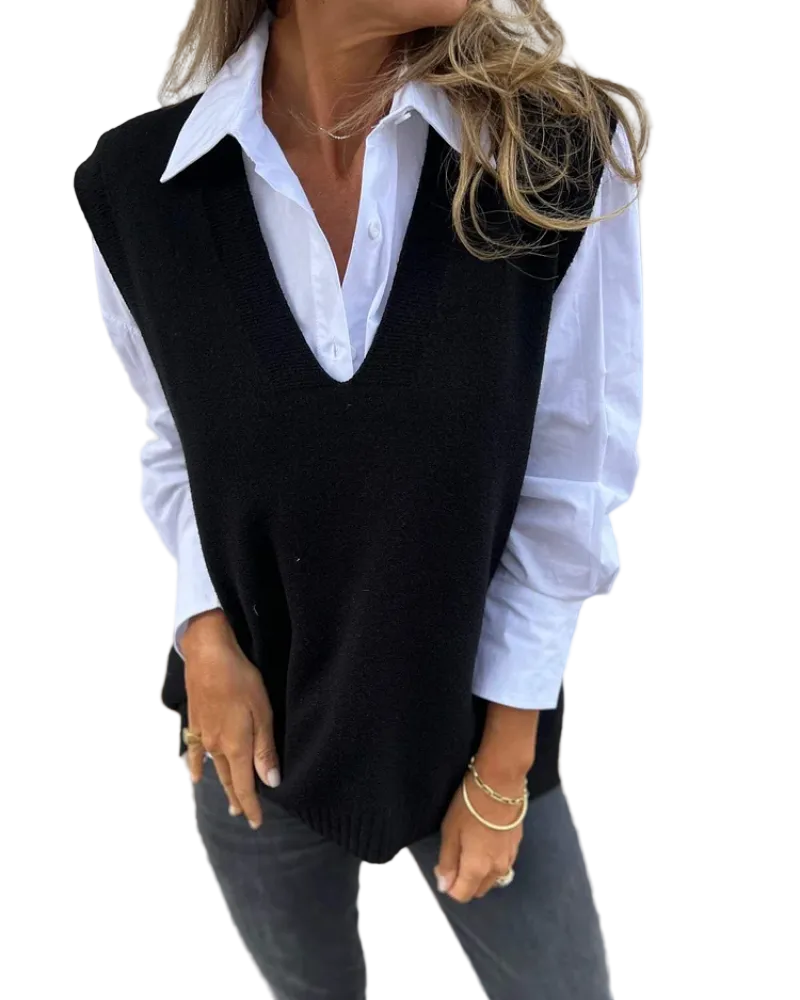 NURIA | CHALECO DE PUNTO CÓMODO