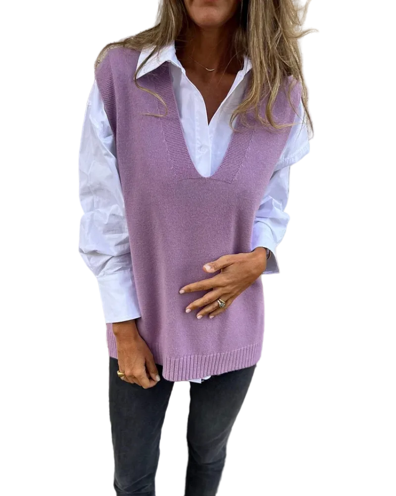 NURIA | CHALECO DE PUNTO CÓMODO