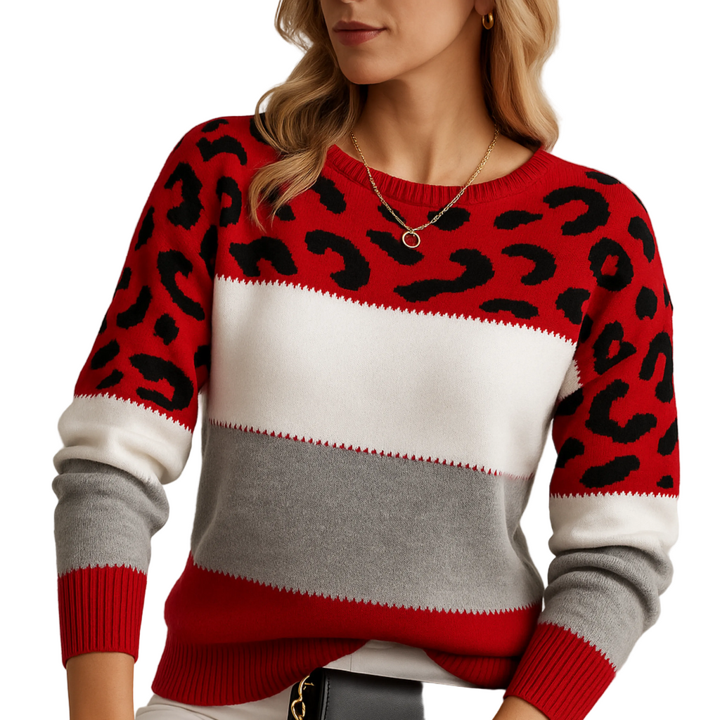 JERSEY ELEGANCIA DE LEOPARDO