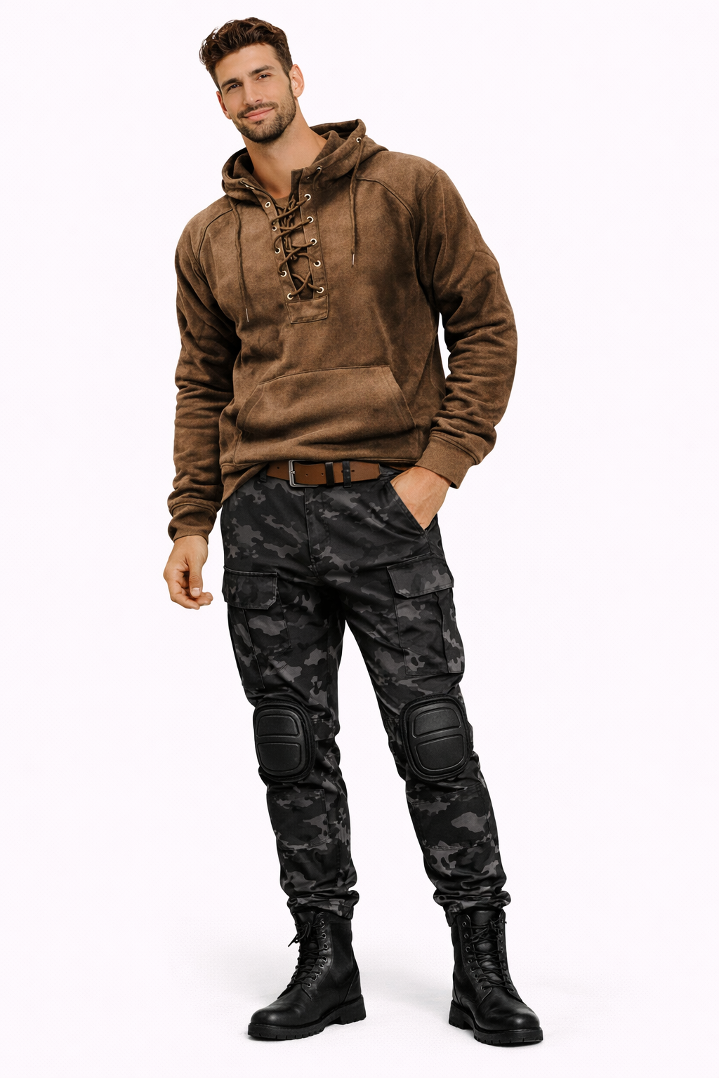 ANDRE | SUDADERA CON CAPUCHA Y CORDONES