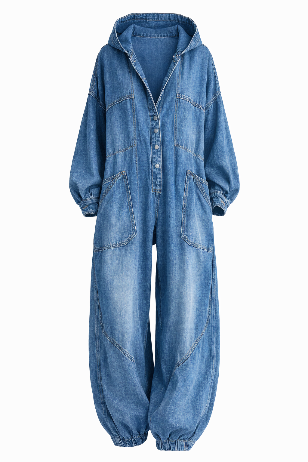 MONO DE MANGA LARGA CON CAPUCHA