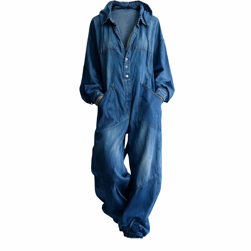 MONO DE MANGA LARGA CON CAPUCHA