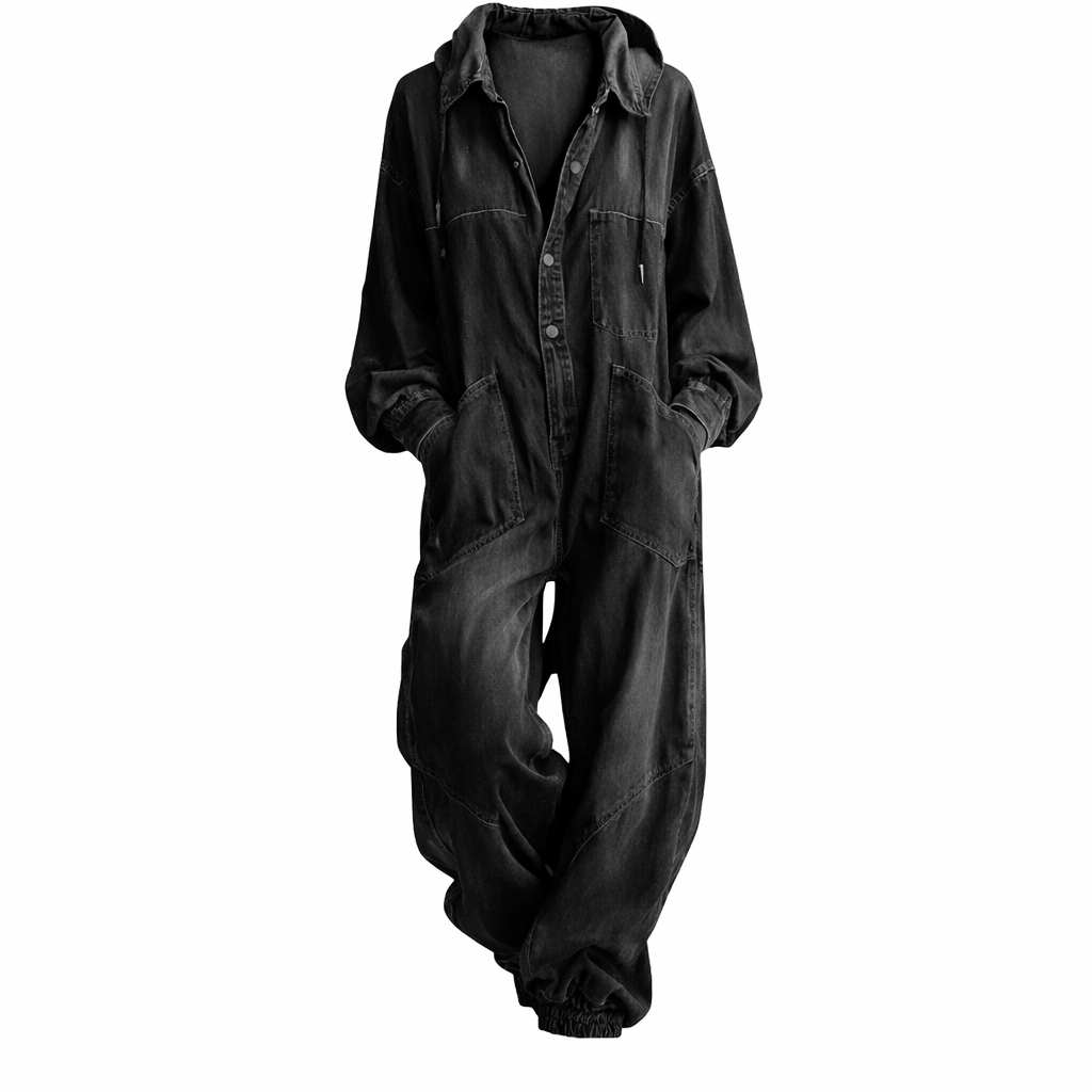 MONO DE MANGA LARGA CON CAPUCHA