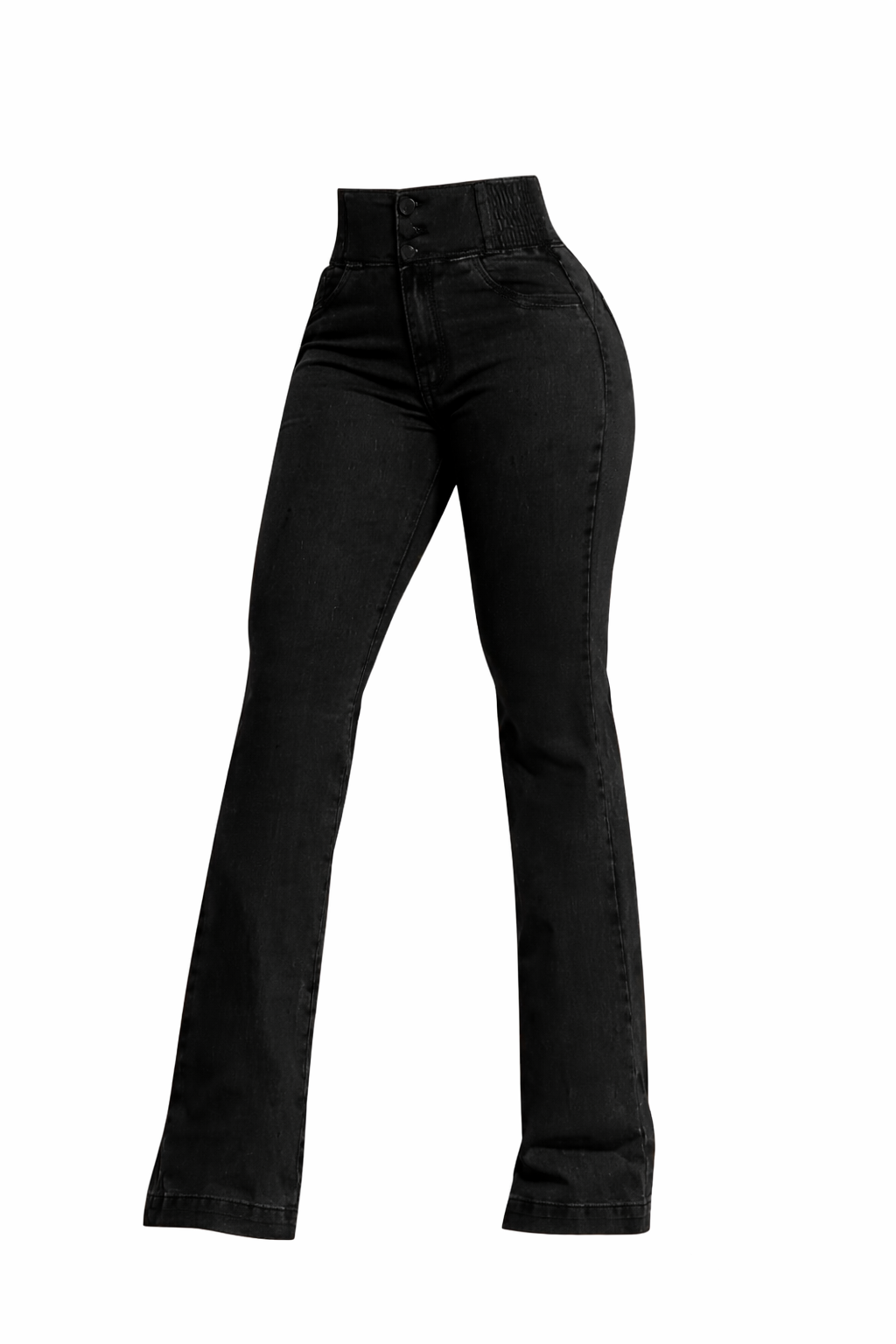 VAQUEROS ELASTICOS CON CINTURA ALTA